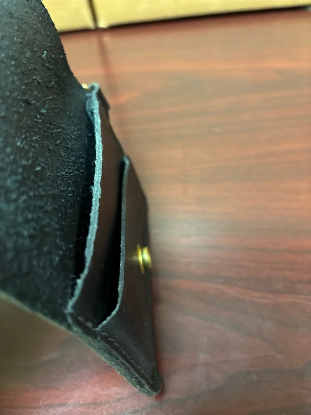 Howl + Hide Leather Keychain Wallet Made USA With Hook & Snap Button Closure